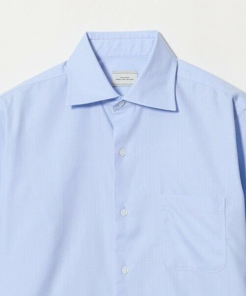 green label relaxing / グリーンレーベル リラクシング シャツ・ブラウス | コットン ヘリンボーン ワイドカラー ドレスシャツ -形態安定- | 詳細23