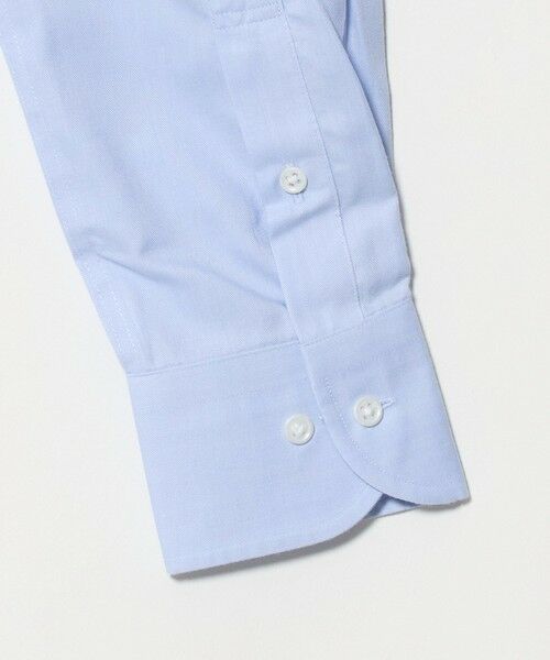 green label relaxing / グリーンレーベル リラクシング シャツ・ブラウス | コットン ヘリンボーン ワイドカラー ドレスシャツ -形態安定- | 詳細24