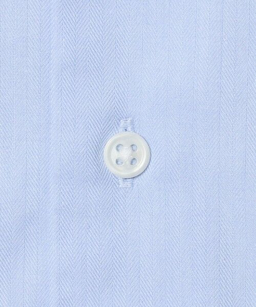 green label relaxing / グリーンレーベル リラクシング シャツ・ブラウス | コットン ヘリンボーン ワイドカラー ドレスシャツ -形態安定- | 詳細27
