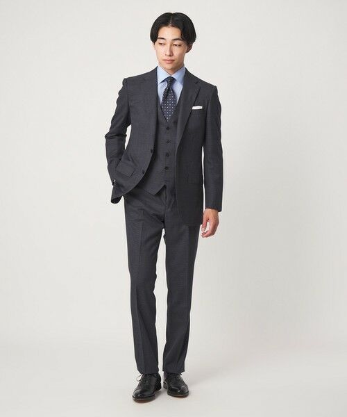 green label relaxing / グリーンレーベル リラクシング シャツ・ブラウス | コットン ヘリンボーン ワイドカラー ドレスシャツ -形態安定- | 詳細16