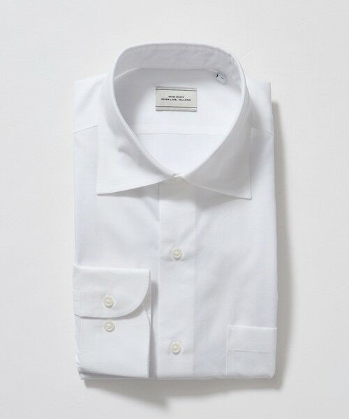 green label relaxing / グリーンレーベル リラクシング シャツ・ブラウス | コットン ブロード ワイドカラー ドレスシャツ -形態安定- | 詳細6