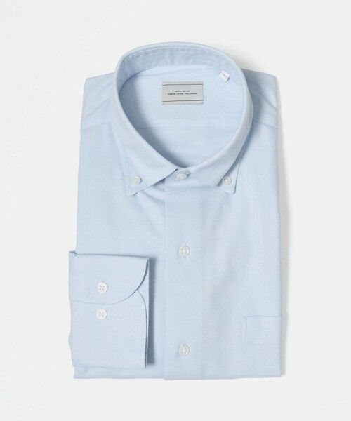 green label relaxing / グリーンレーベル リラクシング シャツ・ブラウス | コットン ロイヤルオックス ボタンダウン ドレスシャツ -形態安定-（LT.BLUE）