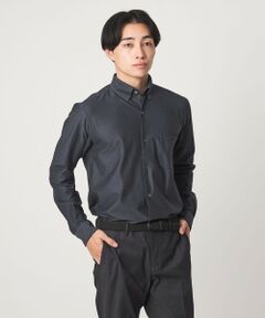 green label relaxing / グリーンレーベル リラクシング シャツ・ブラウス | エブリット TC ツイル ジャージー スナップ ボタンダウン シャツ -ストレッチ・イージーアイロン・吸水速乾-