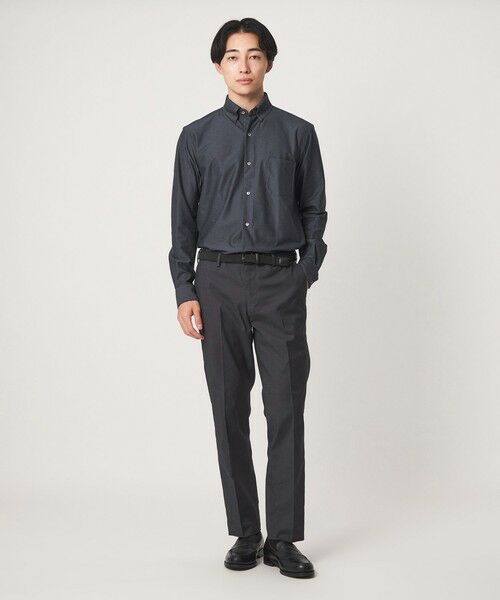 green label relaxing / グリーンレーベル リラクシング シャツ・ブラウス | エブリット TC ツイル ジャージー スナップ ボタンダウン シャツ -ストレッチ・イージーアイロン・吸水速乾- | 詳細24