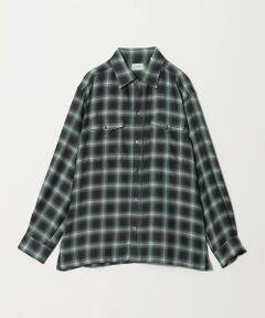 green label relaxing / グリーンレーベル リラクシング シャツ・ブラウス | P/CU/W オンブレ チェック 2フラップポケット シャツ