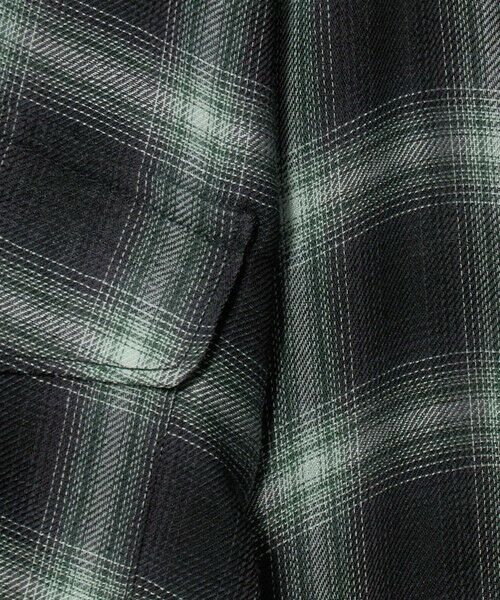 green label relaxing / グリーンレーベル リラクシング シャツ・ブラウス | P/CU/W オンブレ チェック 2フラップポケット シャツ | 詳細2