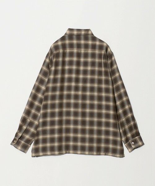 green label relaxing / グリーンレーベル リラクシング シャツ・ブラウス | P/CU/W オンブレ チェック 2フラップポケット シャツ | 詳細3