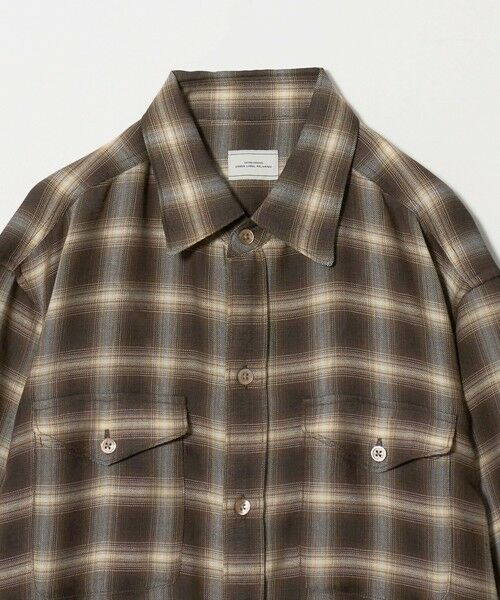 green label relaxing / グリーンレーベル リラクシング シャツ・ブラウス | P/CU/W オンブレ チェック 2フラップポケット シャツ | 詳細4