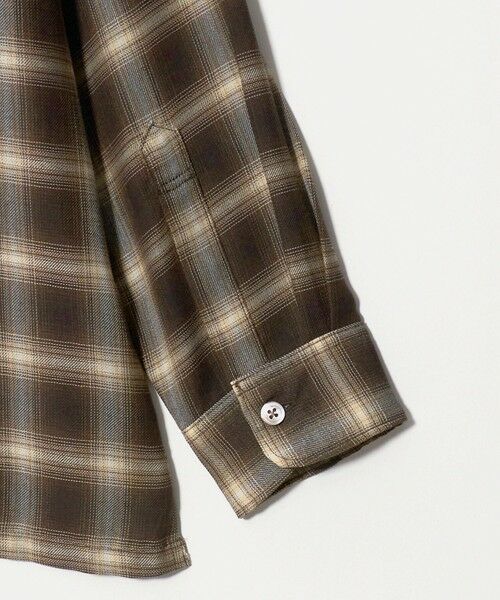 green label relaxing / グリーンレーベル リラクシング シャツ・ブラウス | P/CU/W オンブレ チェック 2フラップポケット シャツ | 詳細5
