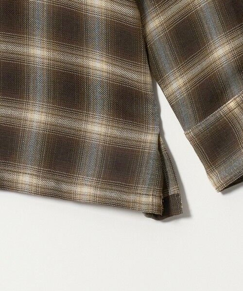 green label relaxing / グリーンレーベル リラクシング シャツ・ブラウス | P/CU/W オンブレ チェック 2フラップポケット シャツ | 詳細6