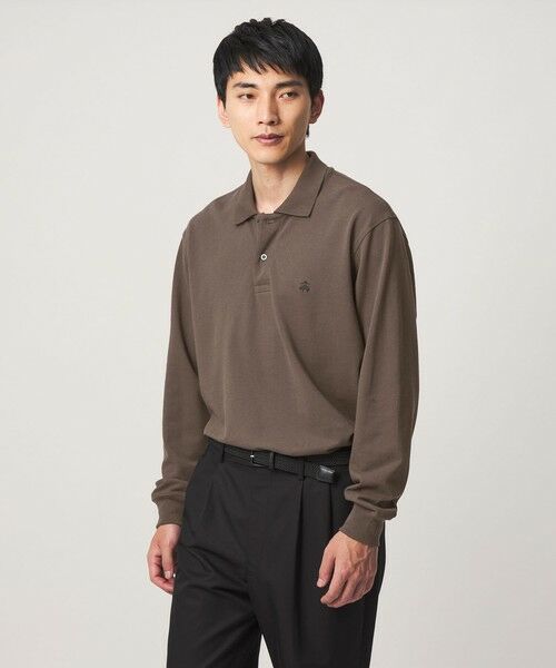 green label relaxing / グリーンレーベル リラクシング ポロシャツ | 【別注】＜Brooks Brothers＞GLR カノコ ポロシャツ（DK.BROWN）