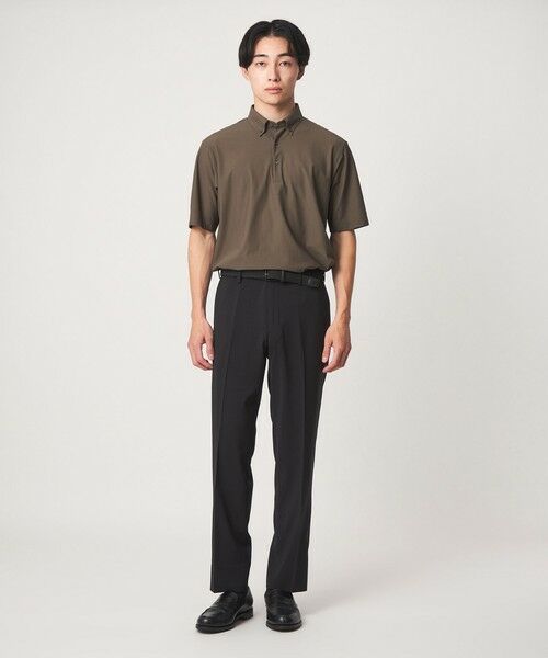 green label relaxing / グリーンレーベル リラクシング スラックス・ドレスパンツ | A+ air ポリエステル ピンヘッド スタンダード アジャスター スラックス -ストレッチ・通気性- | 詳細1