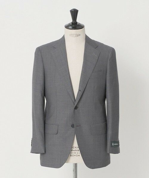 green label relaxing / グリーンレーベル リラクシング セットアップ | DORMEUIL 3B HXD スーツジャケット（MD.GRAY）