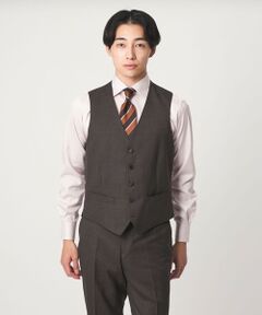 green label relaxing / グリーンレーベル リラクシング ベスト | REDA ハウンドトゥース スリム 5B スーツベスト