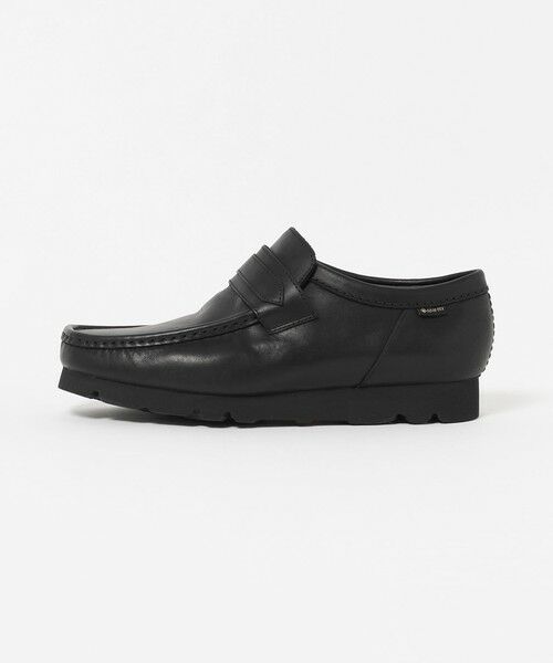 green label relaxing / グリーンレーベル リラクシング フラットシューズ | ＜Clarks Originals＞ワラローファー ゴアテックス ブラック シューズ ローファー（BLACK）