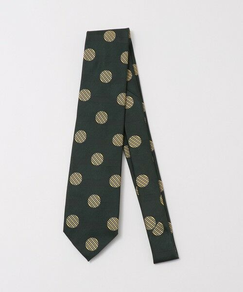 green label relaxing / グリーンレーベル リラクシング ネクタイ | ＜Bleck＞8.0cm ドット3 ネクタイ（DK.GREEN）