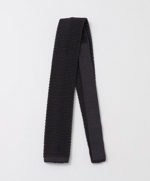 green label relaxing / グリーンレーベル リラクシング ネクタイ | ＜Bleck＞6.5cm ニット ネクタイ ニットタイ（DK.GRAY）