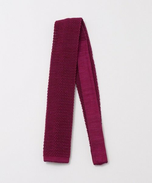 green label relaxing / グリーンレーベル リラクシング ネクタイ | ＜Bleck＞6.5cm ニット ネクタイ ニットタイ（WINE）