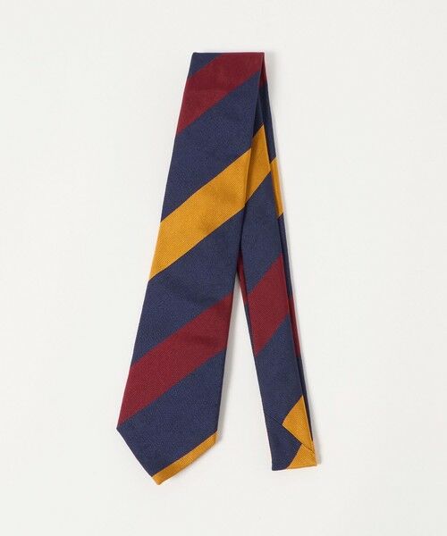 green label relaxing / グリーンレーベル リラクシング ネクタイ | ＜Seaward & Stearn＞8.0cm ストライプ1 ネクタイ（NAVY）