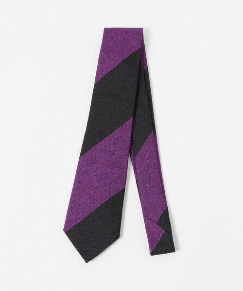 green label relaxing / グリーンレーベル リラクシング ネクタイ | ＜Seaward & Stearn＞8.0cm ストライプ3 ネクタイ（PURPLE）