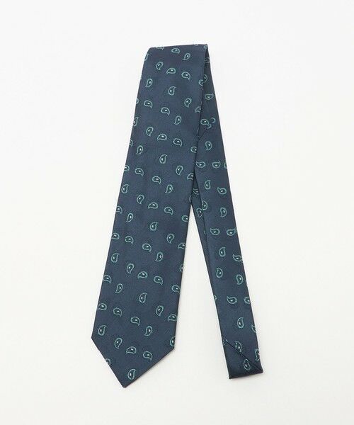 green label relaxing / グリーンレーベル リラクシング ネクタイ | ＜Alessandro Masi＞8.0cm ペイズリー ネクタイ（NAVY）