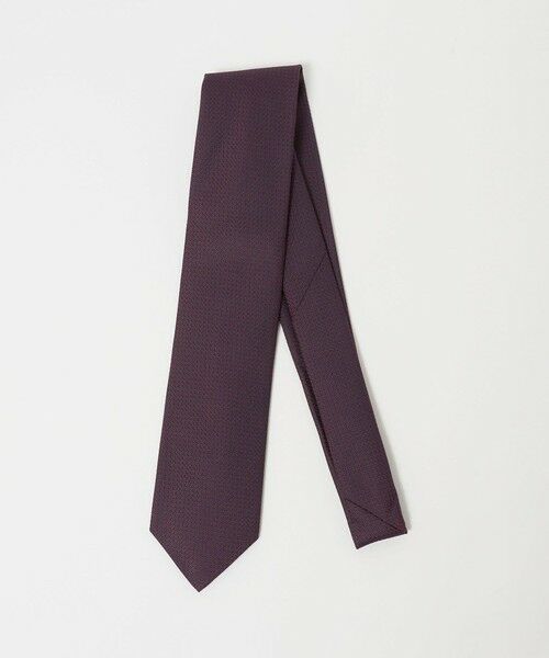green label relaxing / グリーンレーベル リラクシング ネクタイ | GLR シルク2 8.0cm ソリッド ネクタイ（WINE）