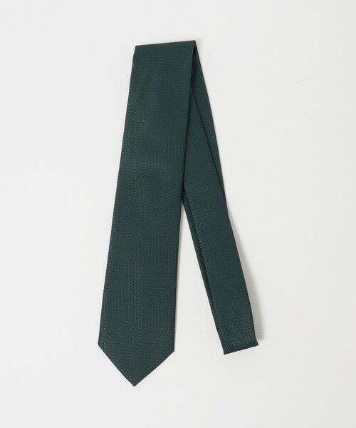 green label relaxing / グリーンレーベル リラクシング ネクタイ | GLR シルク2 8.0cm ソリッド ネクタイ（DK.GREEN）