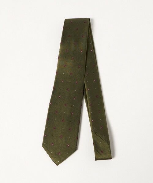 green label relaxing / グリーンレーベル リラクシング ネクタイ | GLR シルク1 8.0cm コモン2 ネクタイ（OLIVE）