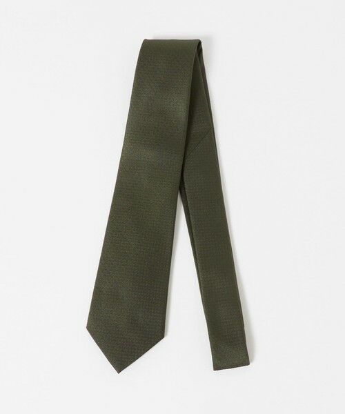 green label relaxing / グリーンレーベル リラクシング ネクタイ | GLR シルク3 8.0cm ソリッド ネクタイ（OLIVE）