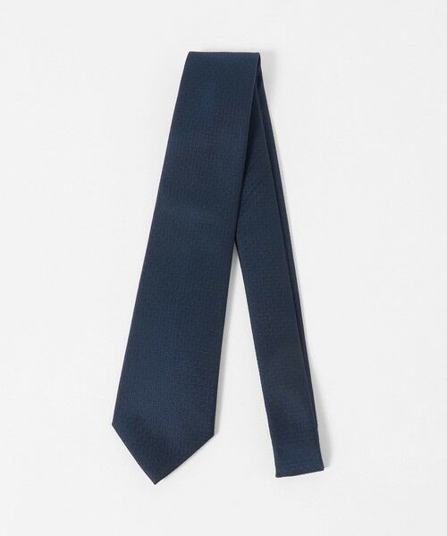 green label relaxing / グリーンレーベル リラクシング ネクタイ | GLR シルク3 8.0cm ソリッド ネクタイ（NAVY）
