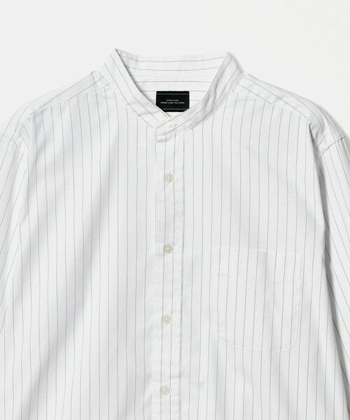 green label relaxing / グリーンレーベル リラクシング シャツ・ブラウス | MULTI FUNCTION ピンオックス バンドカラー 長袖シャツ -UVカット・吸水速乾・遮熱- | 詳細1