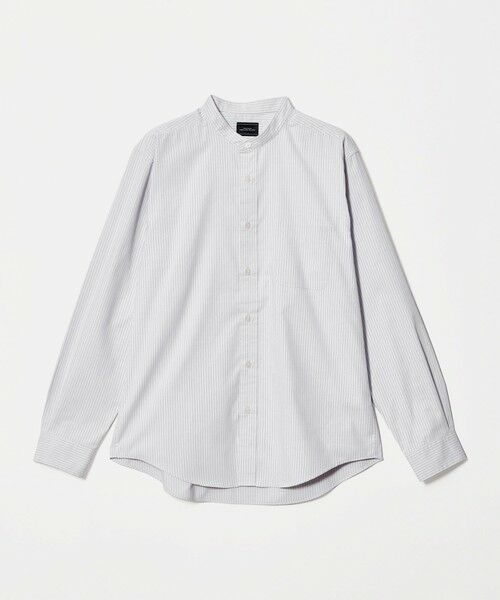 green label relaxing / グリーンレーベル リラクシング シャツ・ブラウス | MULTI FUNCTION ピンオックス バンドカラー 長袖シャツ -UVカット・吸水速乾・遮熱- | 詳細4