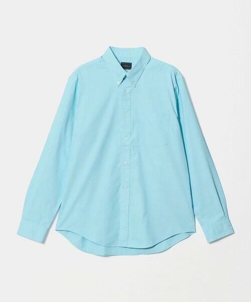 green label relaxing / グリーンレーベル リラクシング シャツ・ブラウス | MULTI FUNCTION ピンオックス ボタンダウン 長袖シャツ -UVカット・吸水速乾・遮熱-(LT.BLUE)
