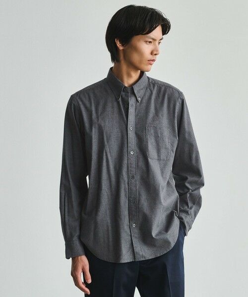 green label relaxing / グリーンレーベル リラクシング シャツ・ブラウス | ナチュラルフィット ビエラボタンダウン 長袖 シャツ（ROYAL）