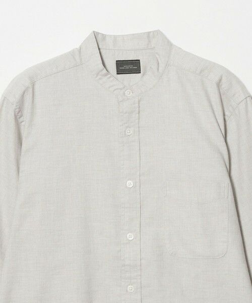 green label relaxing / グリーンレーベル リラクシング シャツ・ブラウス | ナチュラル フィット ビエラバンドカラー 長袖 シャツ | 詳細8