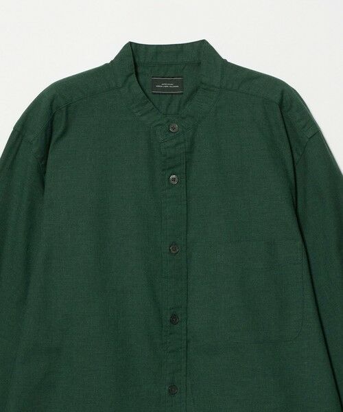 green label relaxing / グリーンレーベル リラクシング シャツ・ブラウス | ナチュラル フィット ビエラバンドカラー 長袖 シャツ | 詳細16
