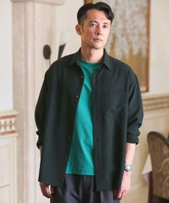 green label relaxing / グリーンレーベル リラクシング シャツ・ブラウス | ワッシャー ポプリン ボックス レギュラー カラー 長袖 シャツ