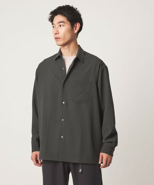 green label relaxing / グリーンレーベル リラクシング シャツ・ブラウス | ワッシャー ポプリン ボックス レギュラー カラー 長袖 シャツ | 詳細2