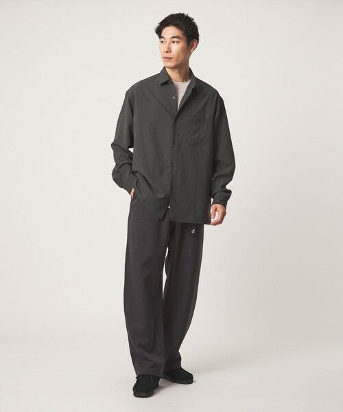 green label relaxing / グリーンレーベル リラクシング シャツ・ブラウス | ワッシャー ポプリン ボックス レギュラー カラー 長袖 シャツ | 詳細3