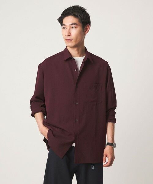 green label relaxing / グリーンレーベル リラクシング シャツ・ブラウス | ワッシャー ポプリン ボックス レギュラー カラー 長袖 シャツ | 詳細8