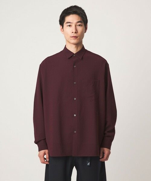 green label relaxing / グリーンレーベル リラクシング シャツ・ブラウス | ワッシャー ポプリン ボックス レギュラー カラー 長袖 シャツ | 詳細10