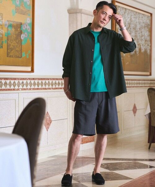 green label relaxing / グリーンレーベル リラクシング シャツ・ブラウス | ワッシャー ポプリン ボックス レギュラー カラー 長袖 シャツ | 詳細17