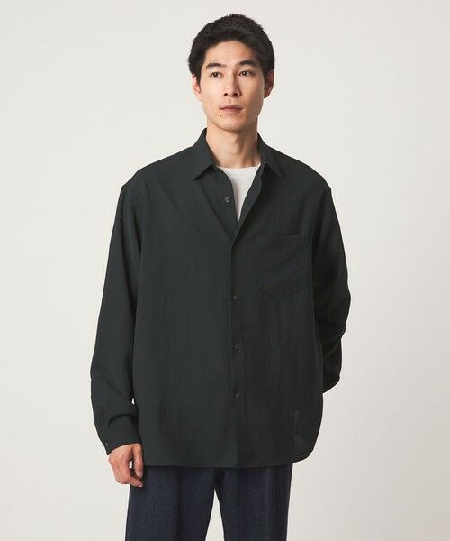green label relaxing / グリーンレーベル リラクシング シャツ・ブラウス | ワッシャー ポプリン ボックス レギュラー カラー 長袖 シャツ | 詳細18