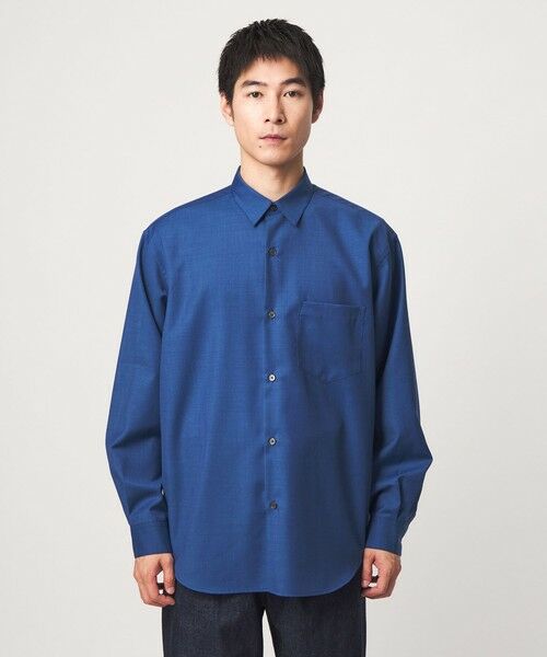 green label relaxing / グリーンレーベル リラクシング シャツ・ブラウス | ウォッシャブル ビエラジャストルーズ 長袖 シャツ | 詳細10