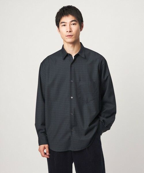 green label relaxing / グリーンレーベル リラクシング シャツ・ブラウス | ウォッシャブル ビエラチェック ジャストルーズ 長袖 シャツ | 詳細4
