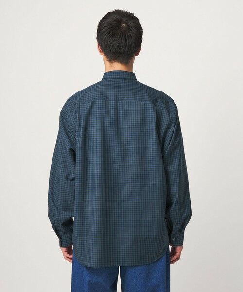 green label relaxing / グリーンレーベル リラクシング シャツ・ブラウス | ウォッシャブル ビエラチェック ジャストルーズ 長袖 シャツ | 詳細13