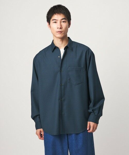 green label relaxing / グリーンレーベル リラクシング シャツ・ブラウス | ウォッシャブル ビエラチェック ジャストルーズ 長袖 シャツ | 詳細8