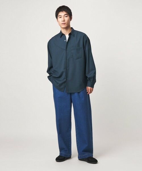 green label relaxing / グリーンレーベル リラクシング シャツ・ブラウス | ウォッシャブル ビエラチェック ジャストルーズ 長袖 シャツ | 詳細10