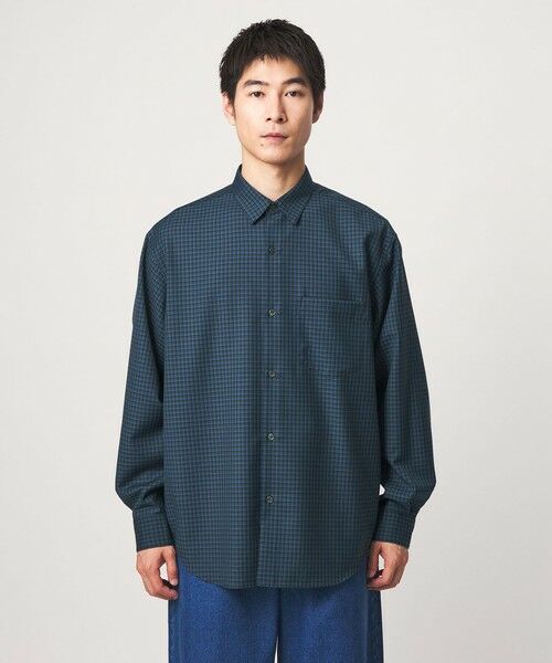 green label relaxing / グリーンレーベル リラクシング シャツ・ブラウス | ウォッシャブル ビエラチェック ジャストルーズ 長袖 シャツ | 詳細11