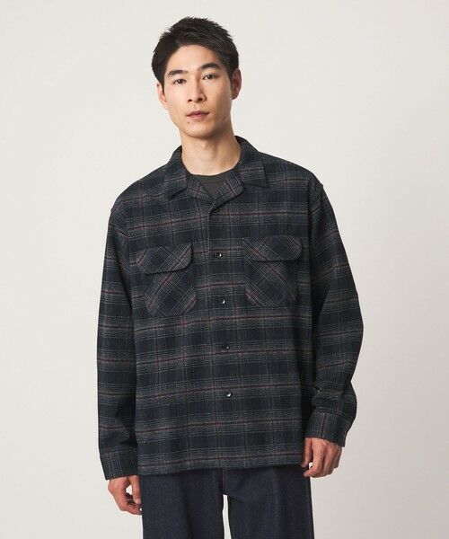 green label relaxing / グリーンレーベル リラクシング シャツ・ブラウス | 【別注】<PENDLETON>チェック オープンカラー 長袖 シャツ | 詳細4